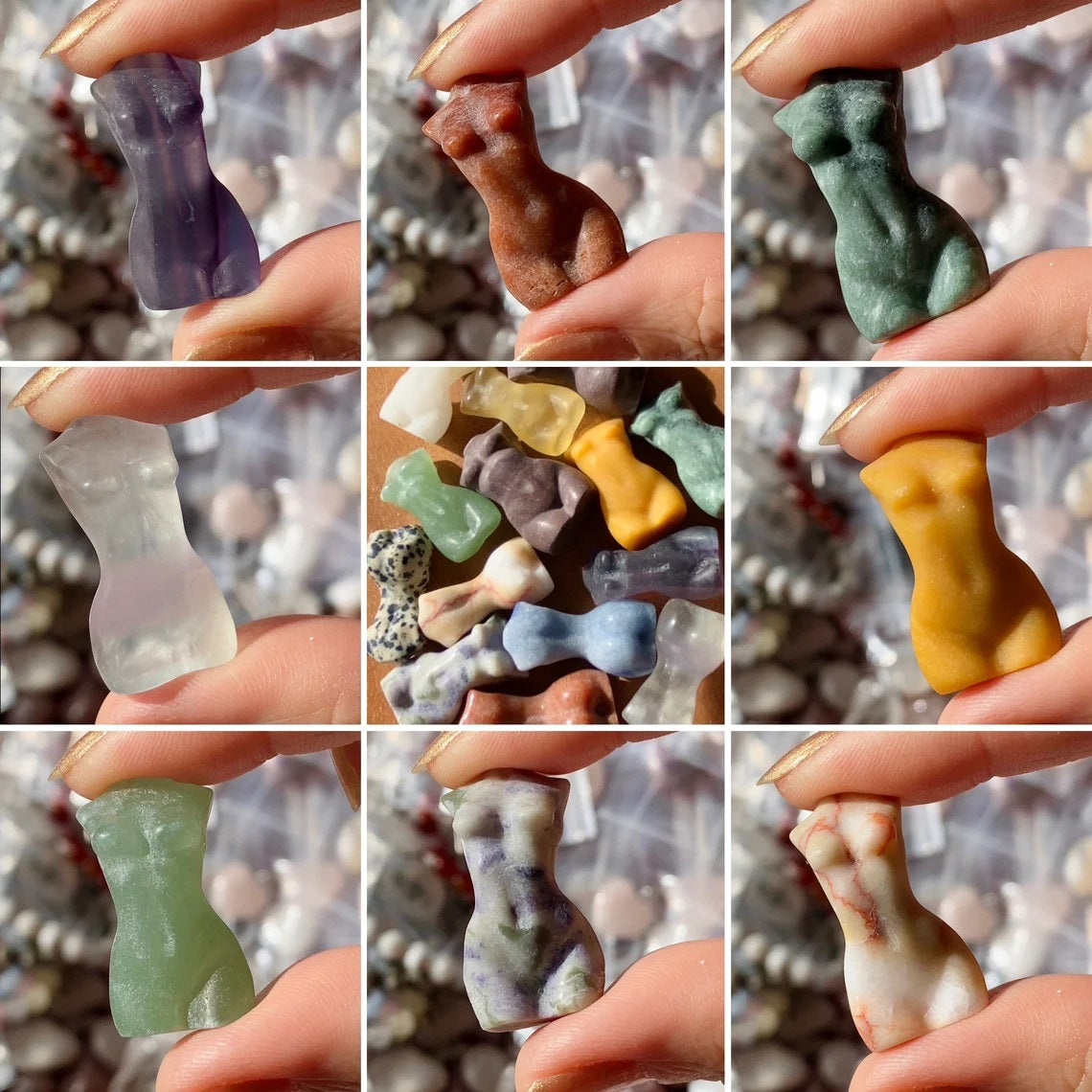 Love Mix Crystal Scoops - Love Themed Crystal Confetti (125g/4.5oz Crystal Pouch) - Tumbles, Jewelry and Carvings