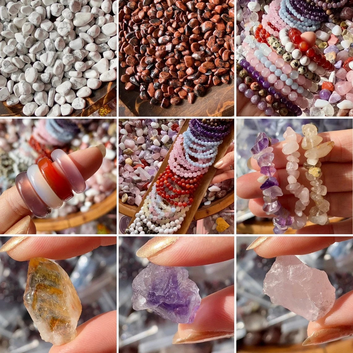 Love Mix Crystal Scoops - Love Themed Crystal Confetti (125g/4.5oz Crystal Pouch) - Tumbles, Jewelry and Carvings