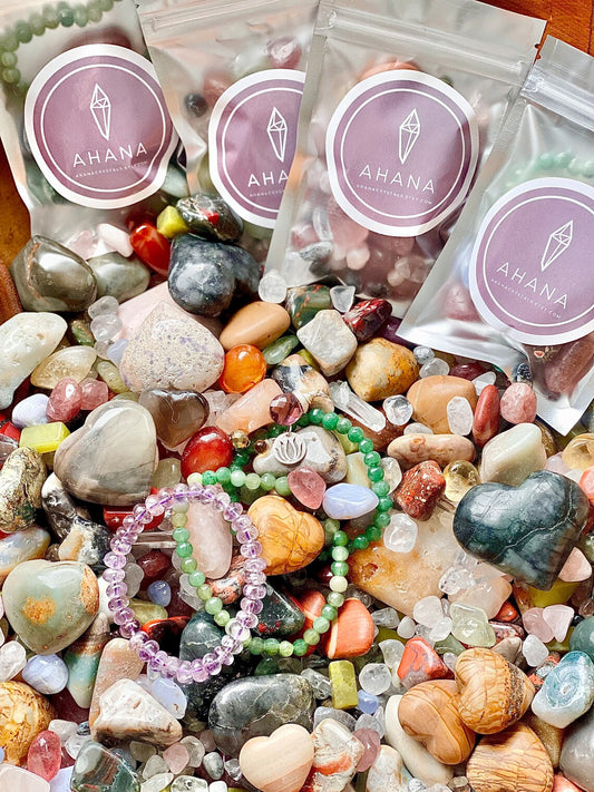 Premium Crystal Scoops - Crystal Tumbles, Jewelry and Carvings (100g/4oz Crystal Confetti Pouch)